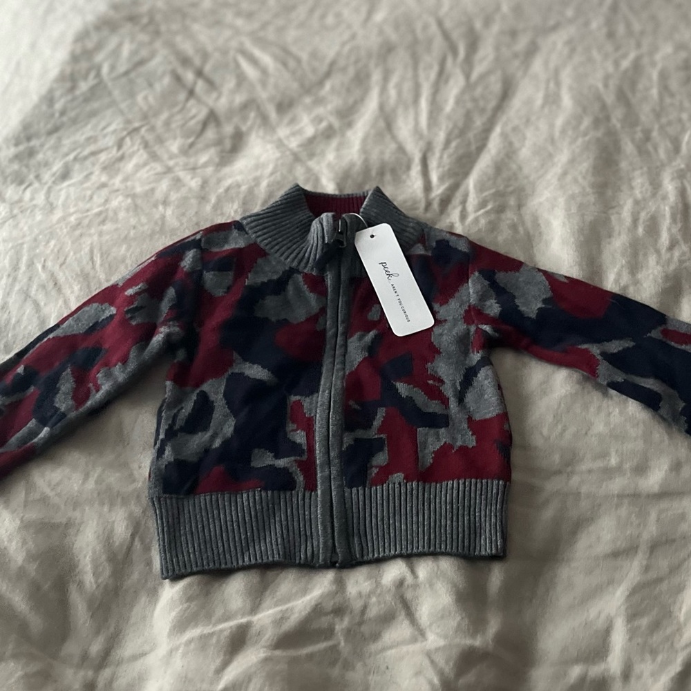 Baby Rock-ridge Camo Zip Sweater